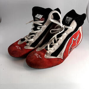 Vintage Alpinestars‎ SP Shoe FIA Approved Race / Rally Boots Red / Black Size 8